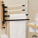 Porte serviette 4 barres pivotantes
