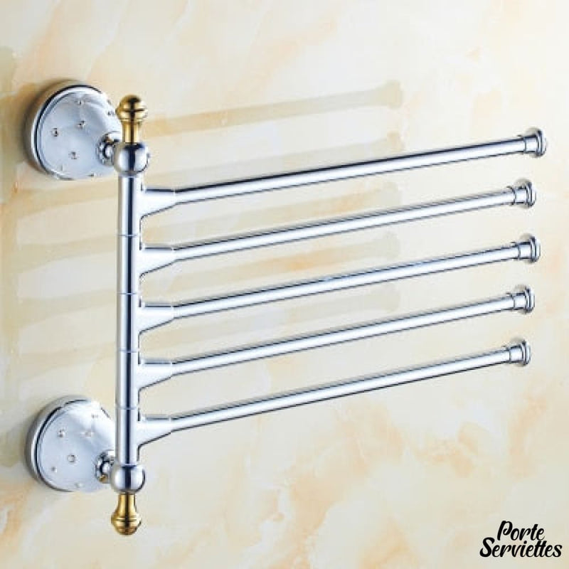 Porte serviette 5 barres pivotantes design