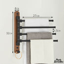 Porte serviette 5 barres pivotantes