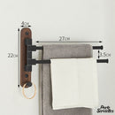 Porte serviette 5 barres pivotantes