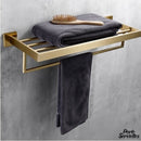 Porte-serviette acier brossé