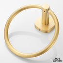 Porte serviette anneau doré