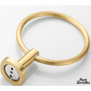 Porte serviette anneau doré