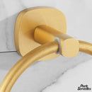 Porte serviette anneau doré