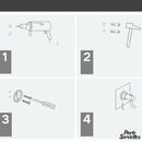 Porte serviette anneau mural