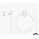 Porte serviette anneau mural