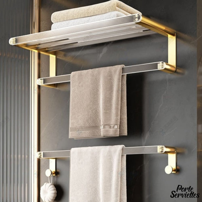 Porte serviette avec etagere