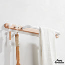 Porte serviette blanc mural