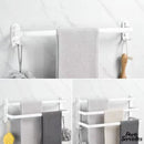 Porte serviette blanc salle de bain