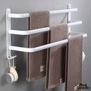 Porte serviette blanc salle de bain