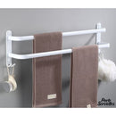 Porte serviette blanc salle de bain