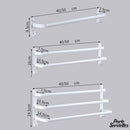 Porte serviette blanc salle de bain