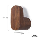 Porte serviette bois crochet