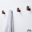 Porte serviette bois crochet