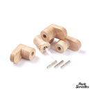 Porte serviette bois crochet