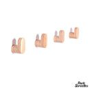 Porte serviette bois crochet