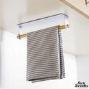 Porte serviette bois et metal