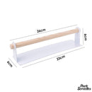 Porte serviette bois et metal