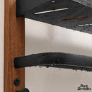 Porte serviette bois mural