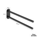 Porte serviette deux branches