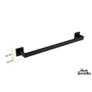 Porte serviette double noir mat