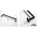 Porte serviette double noir mat