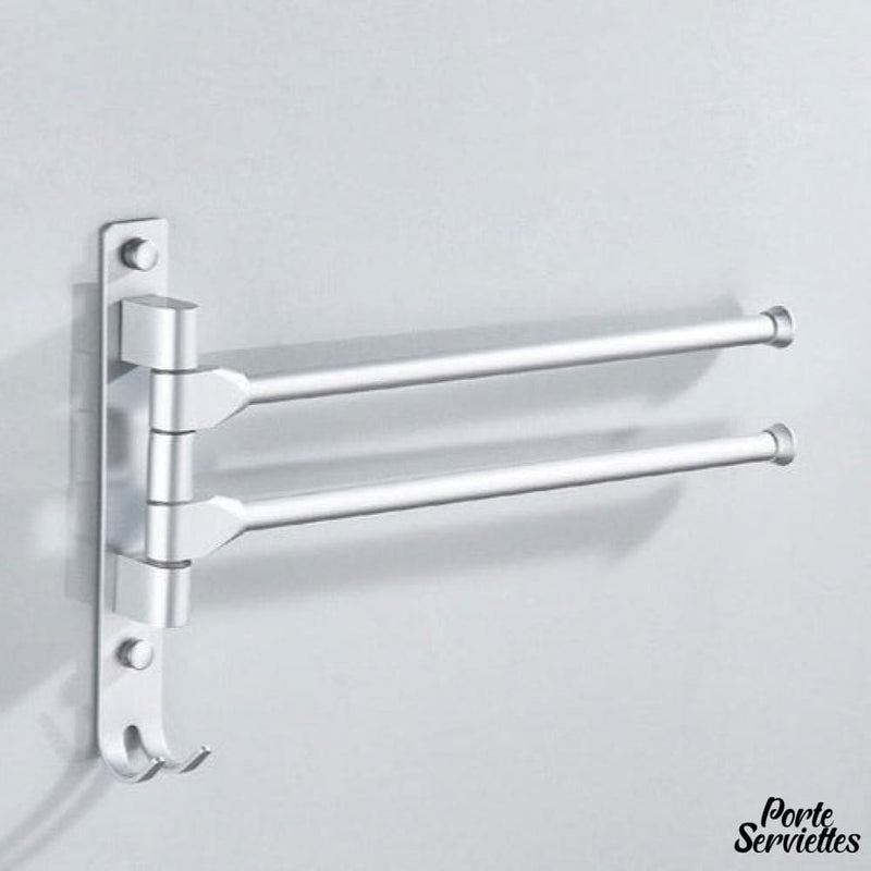 Porte serviette double pivotant