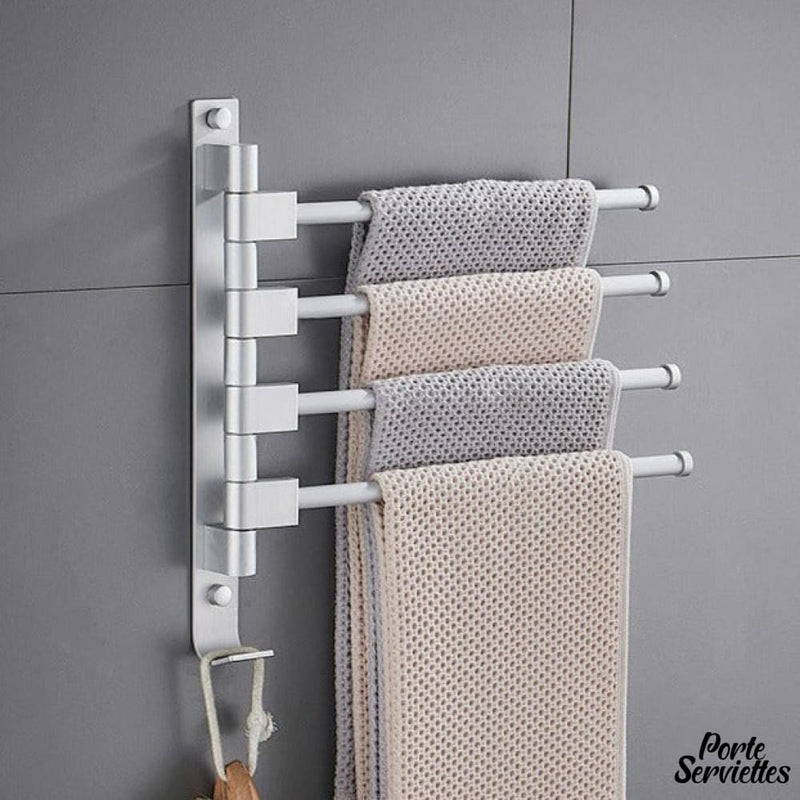 Porte serviette double pivotant