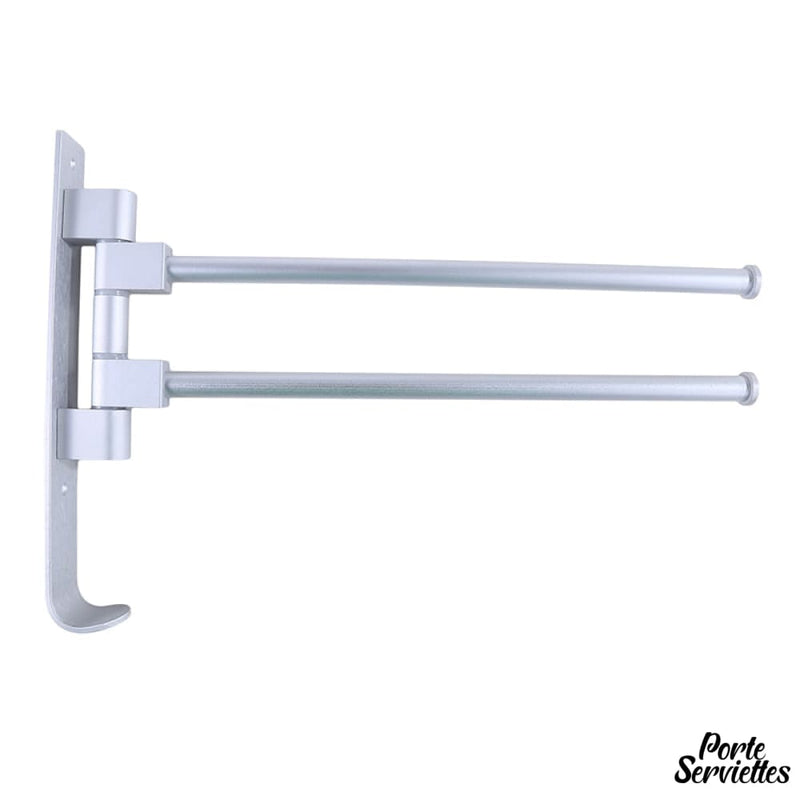 Porte serviette double pivotant