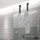 Porte serviette douche verre