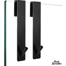 Porte serviette douche verre