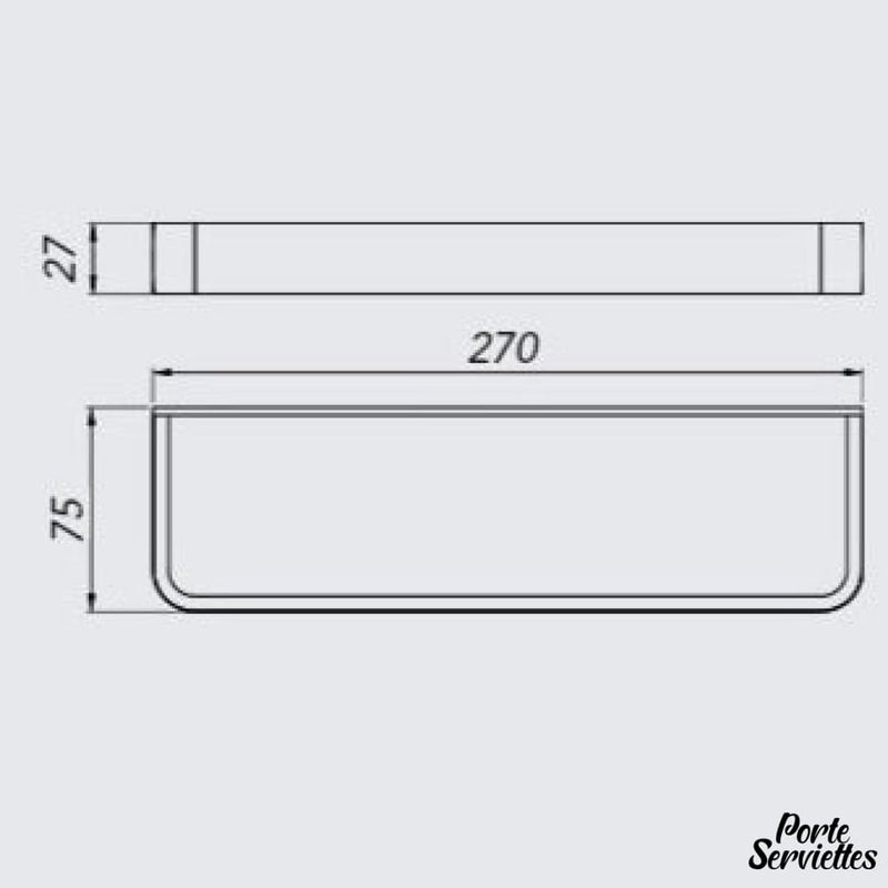 Porte serviette en aluminium