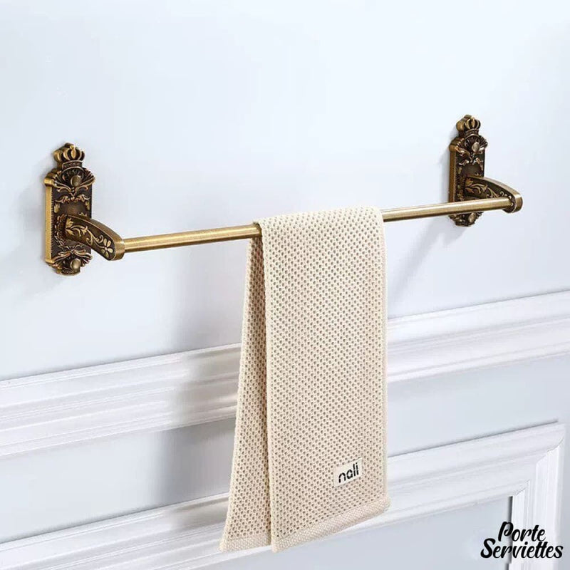 Porte serviette laiton antique