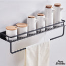 Porte serviette mural avec tablette