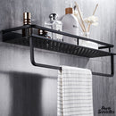 Porte serviette mural avec tablette