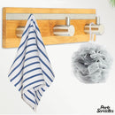 Porte serviette mural bambou
