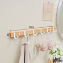 Porte serviette mural bois