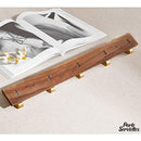 Porte serviette mural bois salle de bain