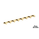 Porte serviette mural doré