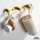 Porte serviette mural doré