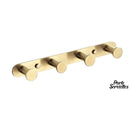 Porte serviette mural doré