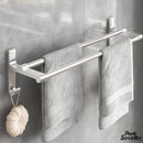 Porte serviette mural double barre