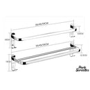 Porte serviette mural inox