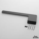 Porte serviette mural noir mat