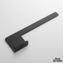 Porte serviette mural noir mat