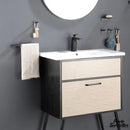 Porte serviette mural noir mat