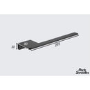 Porte serviette mural noir mat