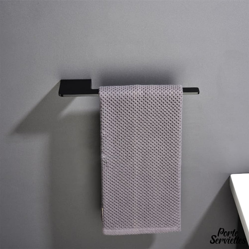 Porte-serviette Mural Noir Sans Perçage - Porte serviette BUT