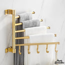 Porte serviette mural pivotant