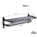 Porte serviette mural rabattable